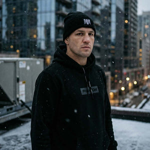 Warme Beanie Germany NBD von Phantom Athletics mit Germany-Patch, ideal für Outdoor-Workouts, MMA-Training und kalte Tage im Fitness-Alltag.
