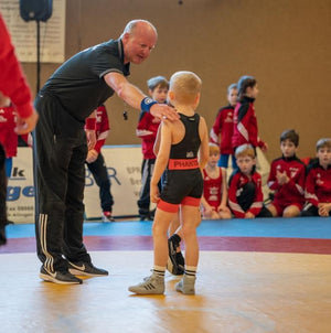 Phantom Athletics Wrestling-Singlet Set Storm für Kinder, optimal für Ringen und BJJ. Langlebig und flexibel, ideal für den Kampfsportnachwuchs.