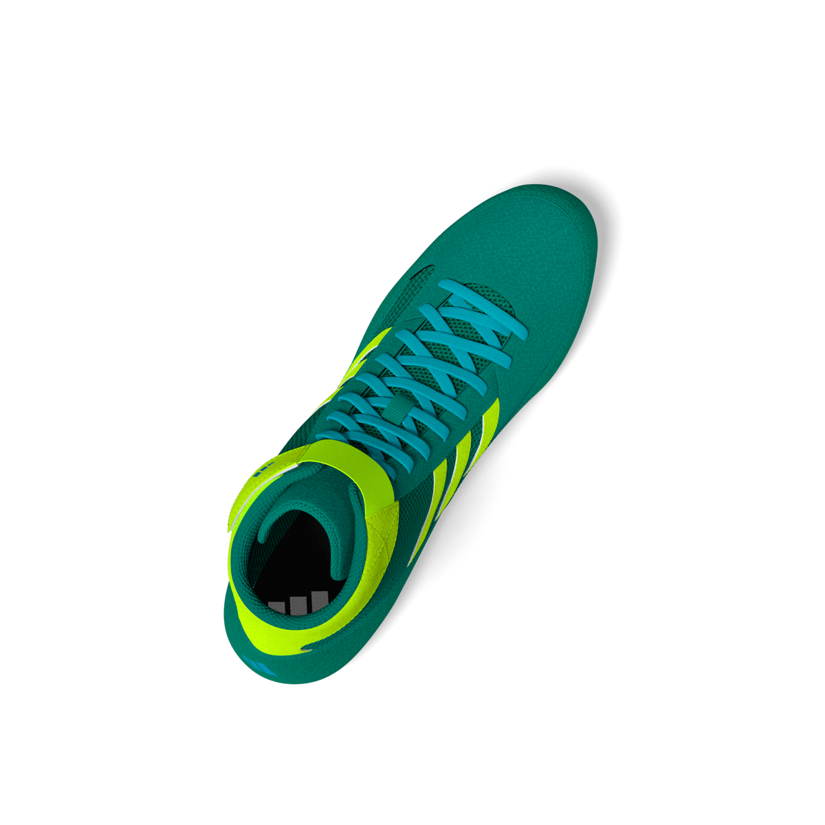 adidas Kinder-Wrestlingschuhe im modernen Neon-Look – ideal für Technik, Takedowns und Sparring im Ringen und Grappling.