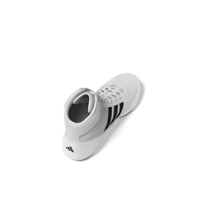 Atmungsaktive Kinderschuhe von adidas – ideal für Nachwuchskämpfer im MMA, Ringen und Jiu-Jitsu. Weißes Design mit sportlichem Look.