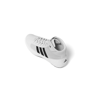 Hochwertige Kinder-Ringerschuhe von adidas in Weiß – entwickelt für maximale Kontrolle, Stabilität und Leistung im Kampfsport.