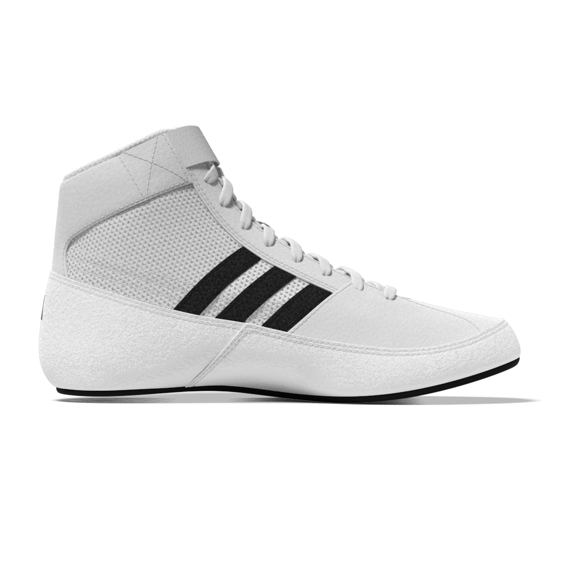 Kinder-Wrestlingschuhe von adidas in Weiß – perfekter Halt, flexible Sohle und hoher Tragekomfort für intensives Kampfsporttraining.