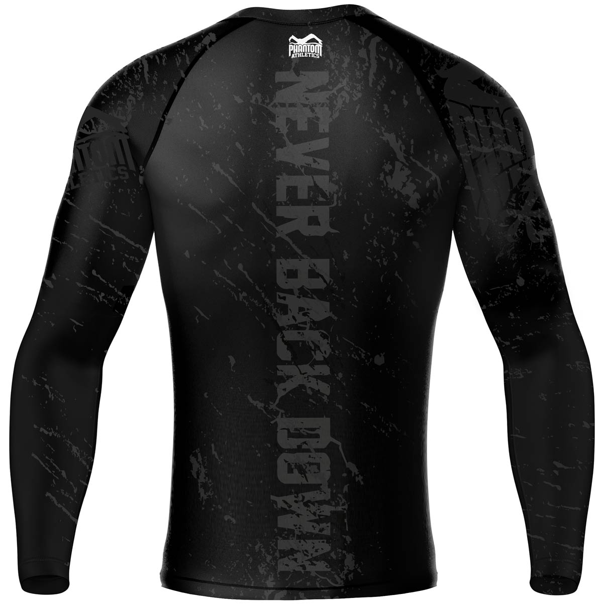 Das Phantom EVO Langarm Compression Rashguard im Team Germany Design. Mit Deutschland Adler und &quot;Never Back Down&quot; Schriftzug. Ideal für deinen Kamfpsport, wie MMA, Muay Thai, Ringen, BJJ oder Kickboxen.