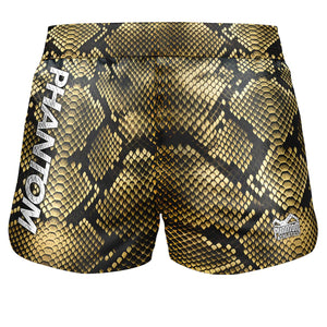 Die Phantom Athletics Fight Shorts Fusion „Boa“ sind ideal für MMA, Grappling und Kickboxen. Mit ihrem flexiblen Schnitt und dem auffälligen Design bieten sie dir maximale Beweglichkeit und Style im Training oder Wettkampf.