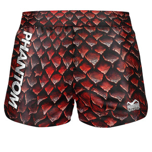 Die Fight Shorts Fusion „Red Dragon“ überzeugen mit kraftvollem Drachen-Design und robuster Verarbeitung. Ideal für MMA, Kickboxen und intensives Kampfsporttraining – sie bieten dir Bewegungsfreiheit und Stabilität.