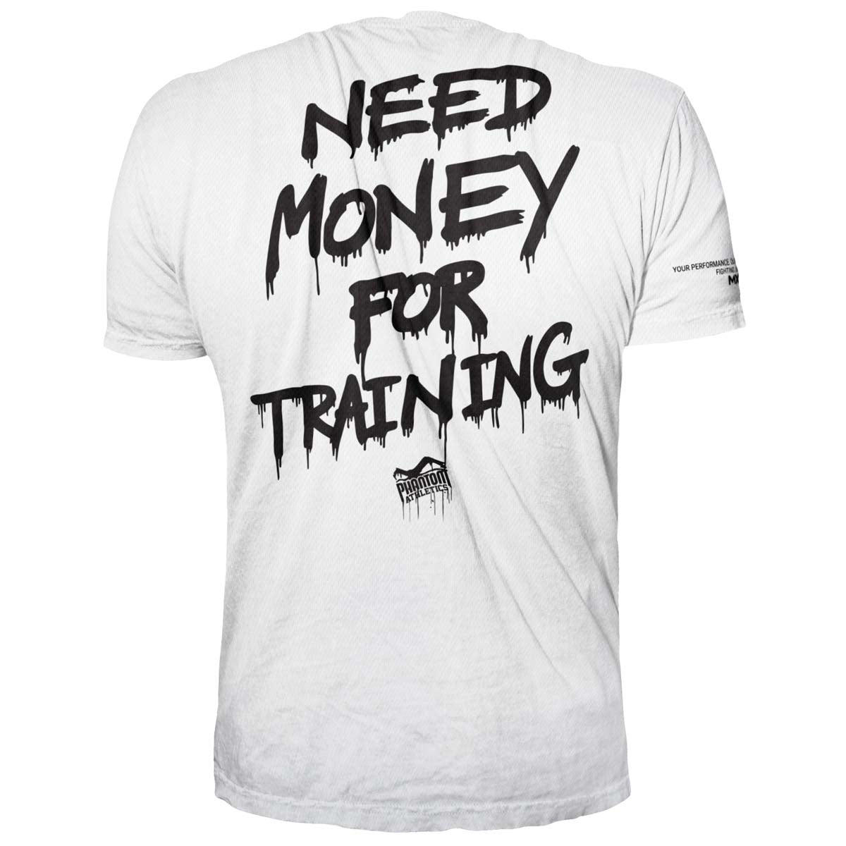 Das Phantom Athletics EVO Shirt überzeugt mit sportlichem Schnitt und schweißableitendem Material. Das markante „Need Money For Training“-Design macht es zum Hingucker beim MMA oder Kickboxen.
