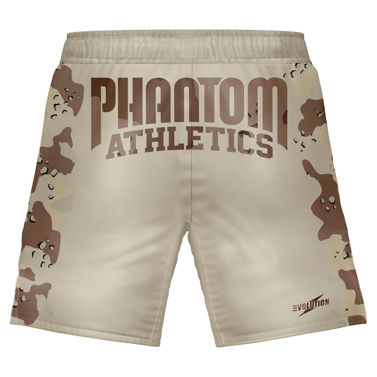 Phantom EVO MMA Fightshorts. Im Warfare Design mit Desert Sand Camo Elementen.