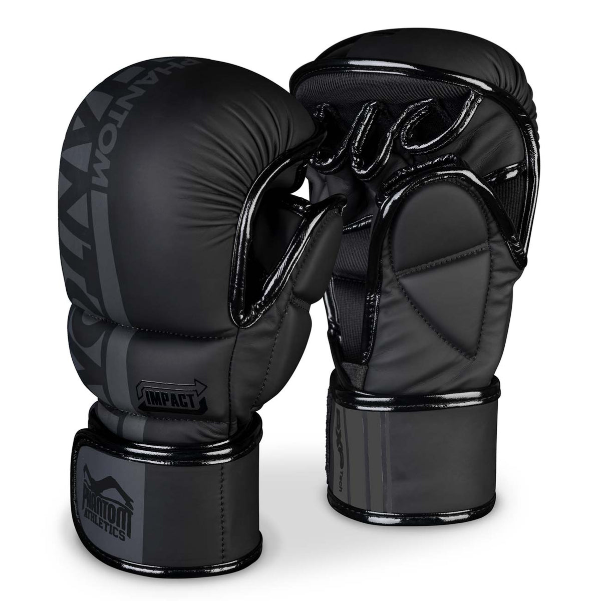 MMA Sparring Handschuhe APEX - Schwarz/Grau