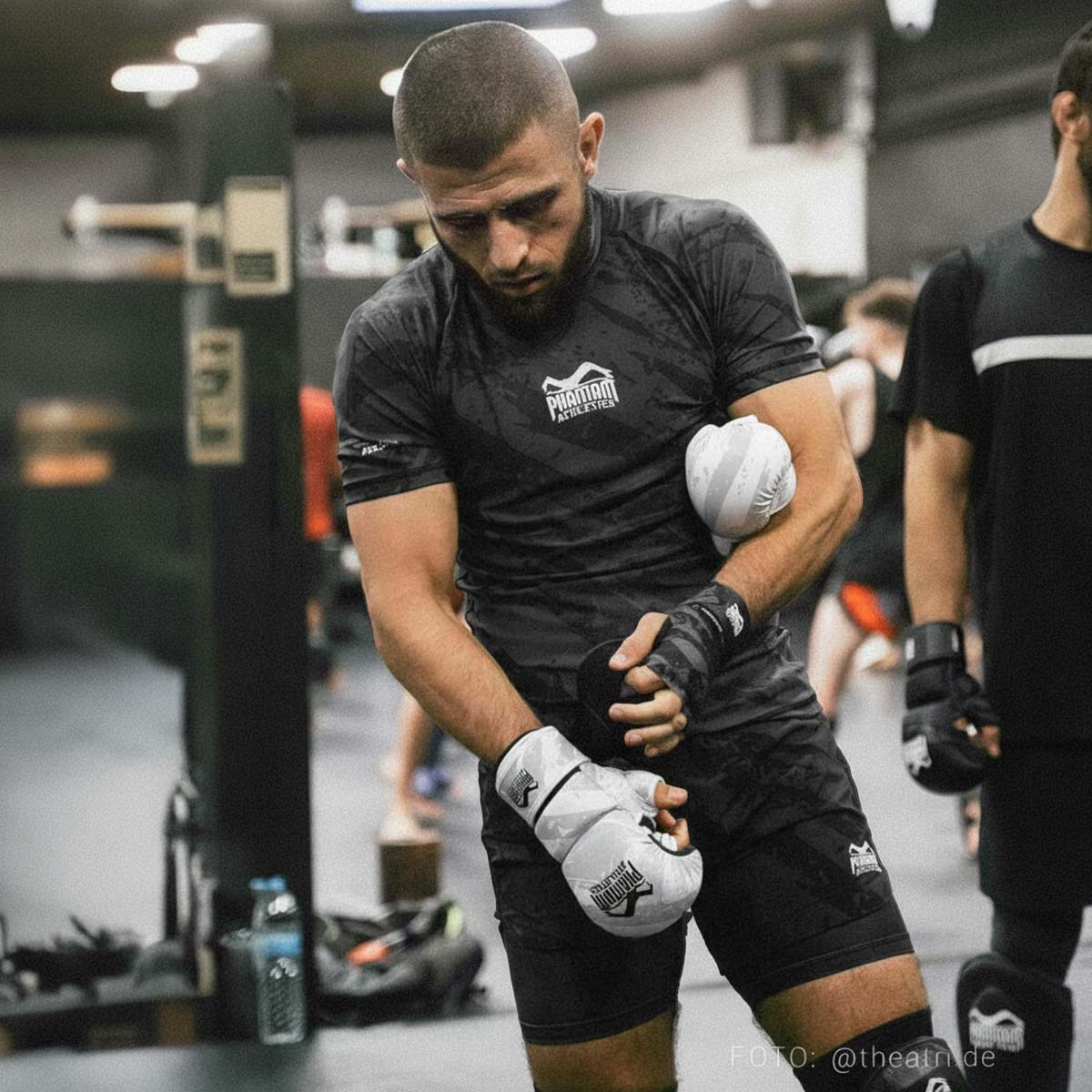 MMA Sparring Handschuhe Camo Tiger - Weiß