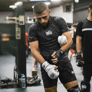 MMA Sparring Handschuhe Camo Tiger - Weiß