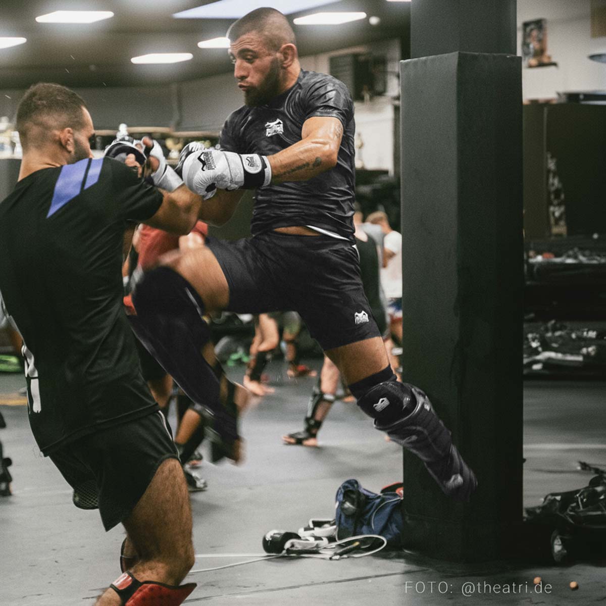 MMA Sparring Handschuhe Camo Tiger - Weiß