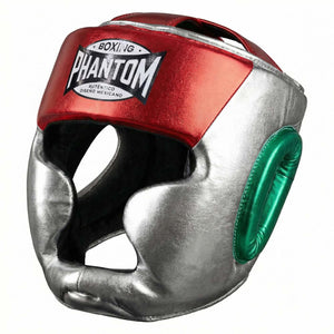 Kopfschutz MEXICO Full Face - Silber/Grün/Rot