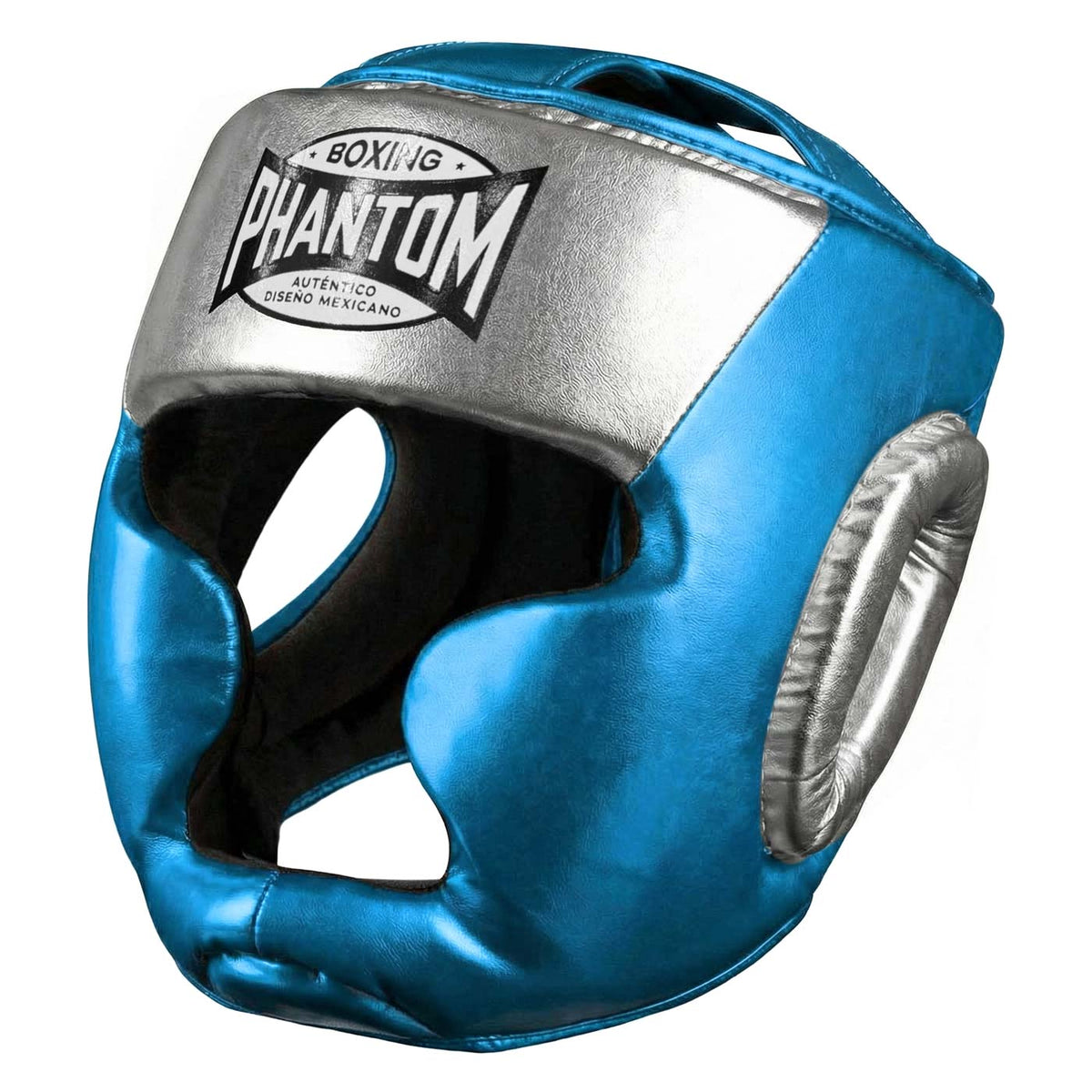 Kopfschutz MEXICO Full Face - Hellblau/Silber