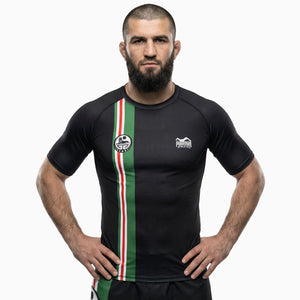 Rashguard Team Chechnya - Schwarz/Grün