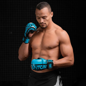 MMA Sparring Handschuhe APEX - Neon Blau