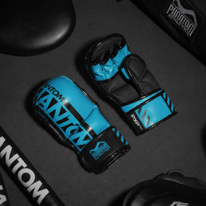 MMA Sparring Handschuhe APEX - Neon Blau