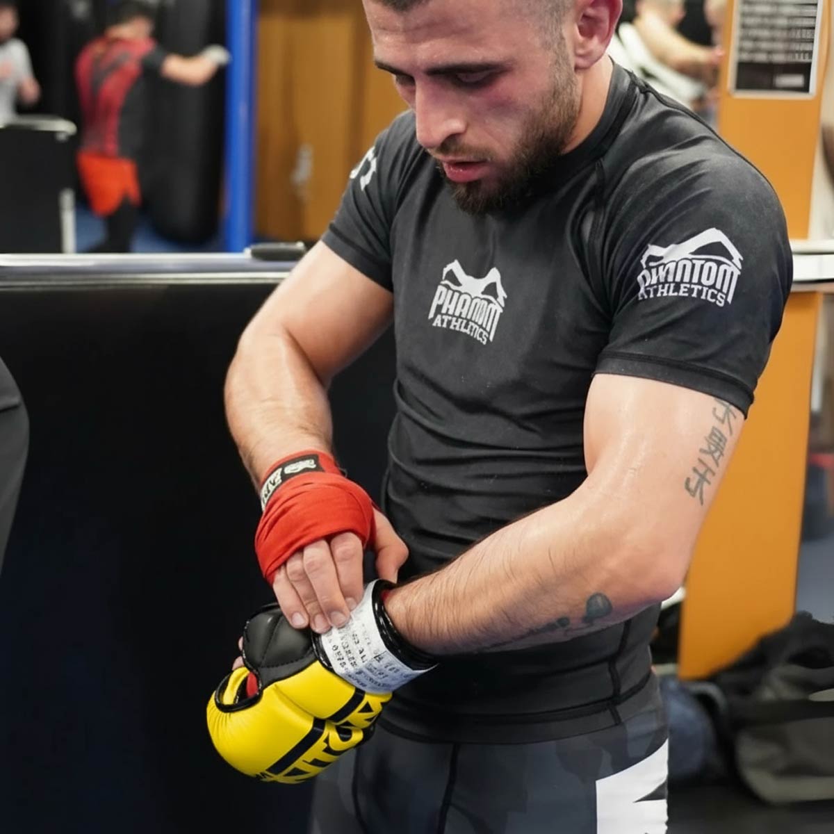 MMA Sparring Handschuhe APEX - Neon Gelb