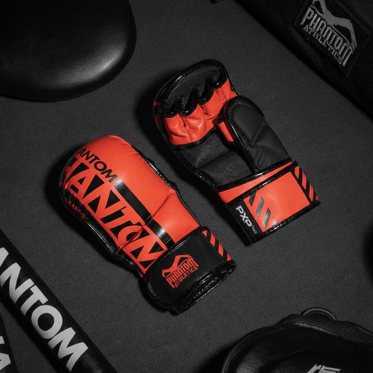 MMA Sparring Handschuhe APEX - Neon Rot
