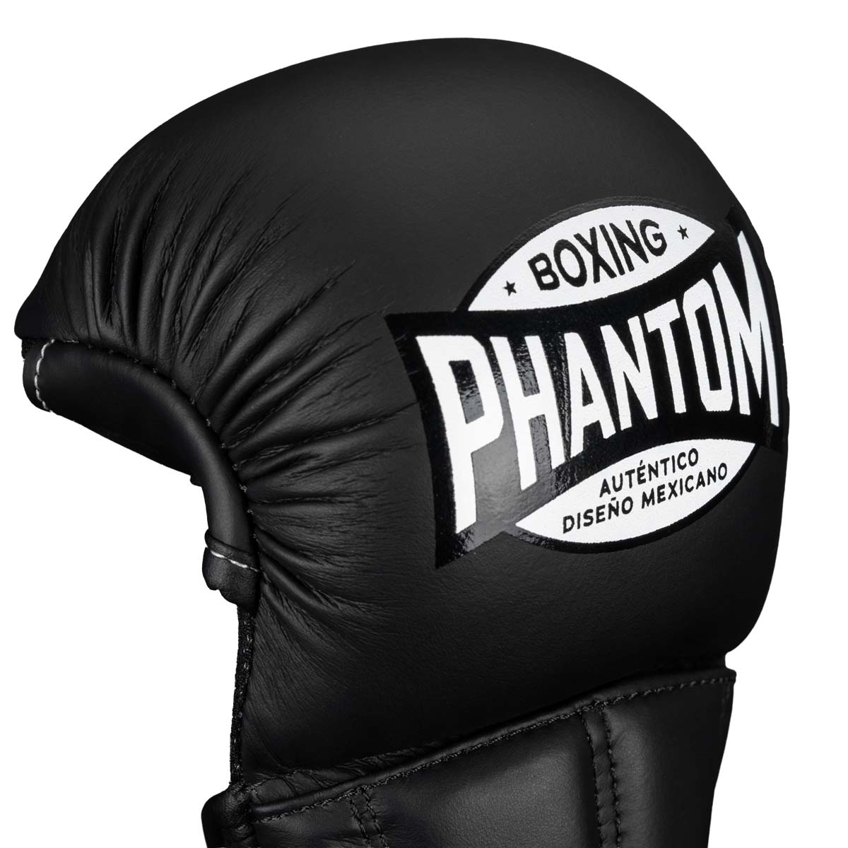 Phantom Athletics MEXICO Sparring Gloves Schwarz – hochwertige Handschuhe mit leichter Polsterung und offener Handfläche, die Schutz und Beweglichkeit miteinander verbinden. Optimal für Sparring, Techniktraining und Muay Thai- oder MMA-Trainingseinheiten. Premium-Equipment für engagierte Kämpfer.