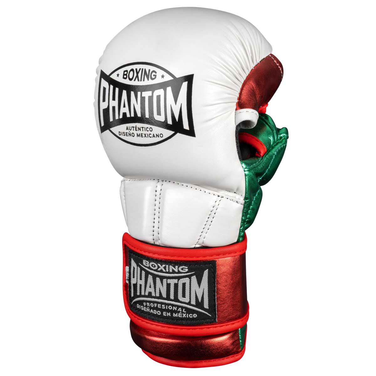 MMA Sparring Handschuhe MEXICO - Weiß/Grün/Rot