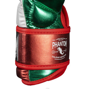Hochwertige Sparringhandschuhe „Mexico“ von Phantom Athletics für MMA- und Boxtraining, mit auffälligen Farben für mehr Athletenausdruck im Gym. Optimal gedämpft für Partner-Sparring und Technikübungen, ohne die Beweglichkeit einzuschränken. Perfekt für ambitionierte Kampfsportler im täglichen Training.