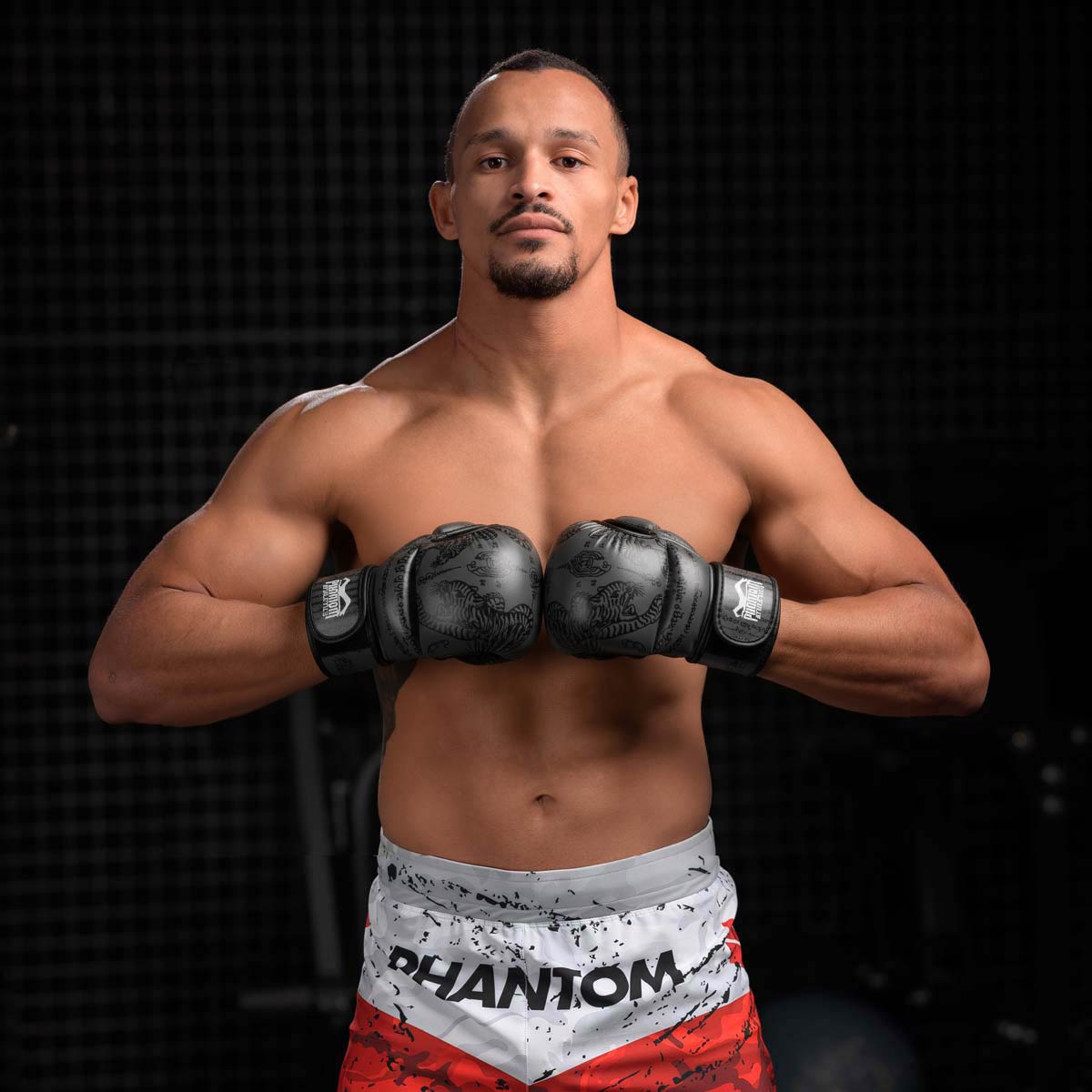 Hochwertige Muay‑Thai Sparring‑Handschuhe in Grau von Phantom Athletics für Kampfsport, Boxen und MMA. Bieten hervorragende Polsterung, sicheren Sitz und optimale Performance für Sparring und Training. Ideal für ambitionierte Athleten.