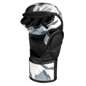 Phantom Athletics MMA Sparring Handschuhe Apex Whiteout – robuste Handschuhe für präzises Grappling und kraftvolle Schläge. Perfekt für MMA-Sparring und Techniktraining auf höchstem Niveau.