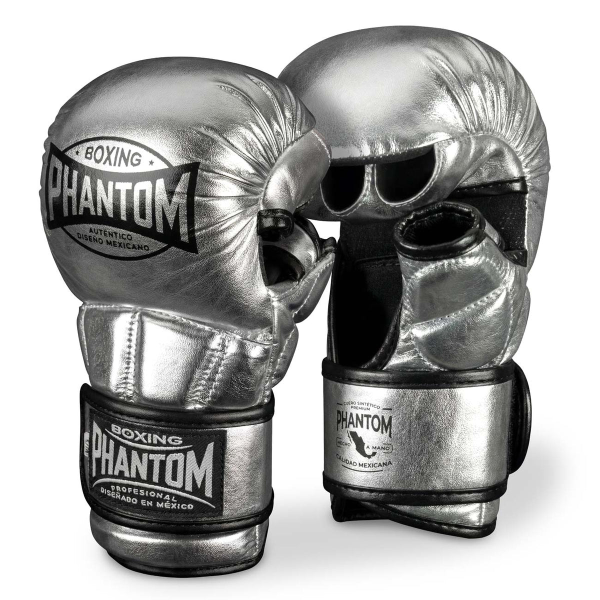MMA Sparring Handschuhe MEXICO - Silber/Schwarz