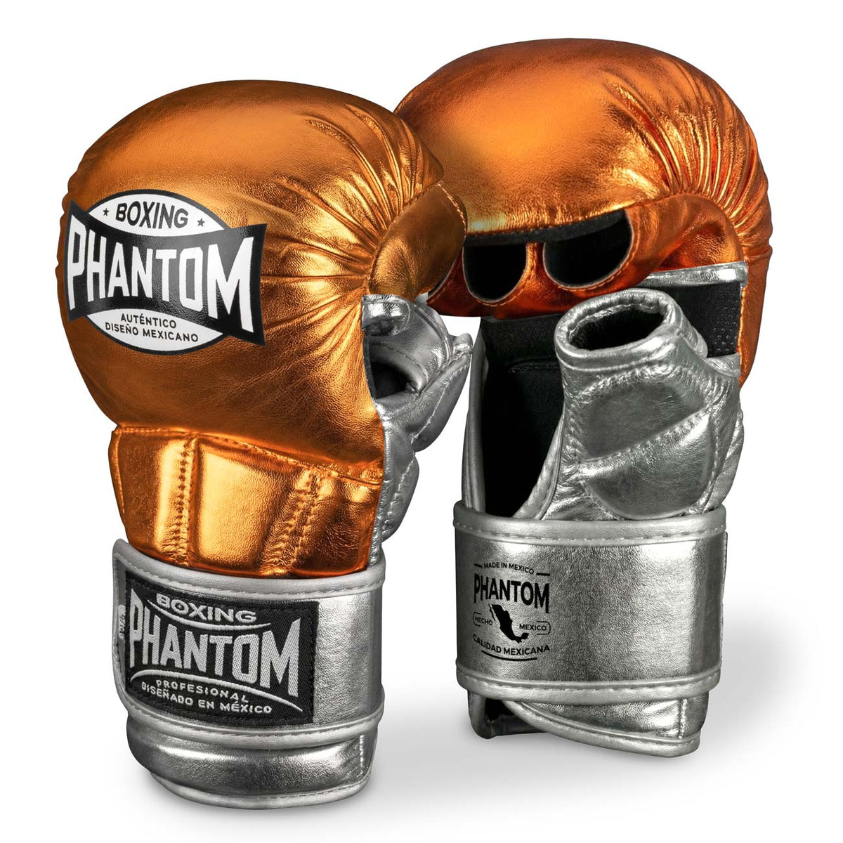 MMA Sparring Handschuhe MEXICO - Orange/Silber