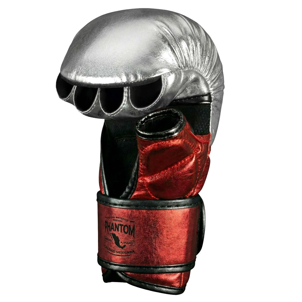 MMA Sparring Handschuhe MEXICO - Silber/Rot