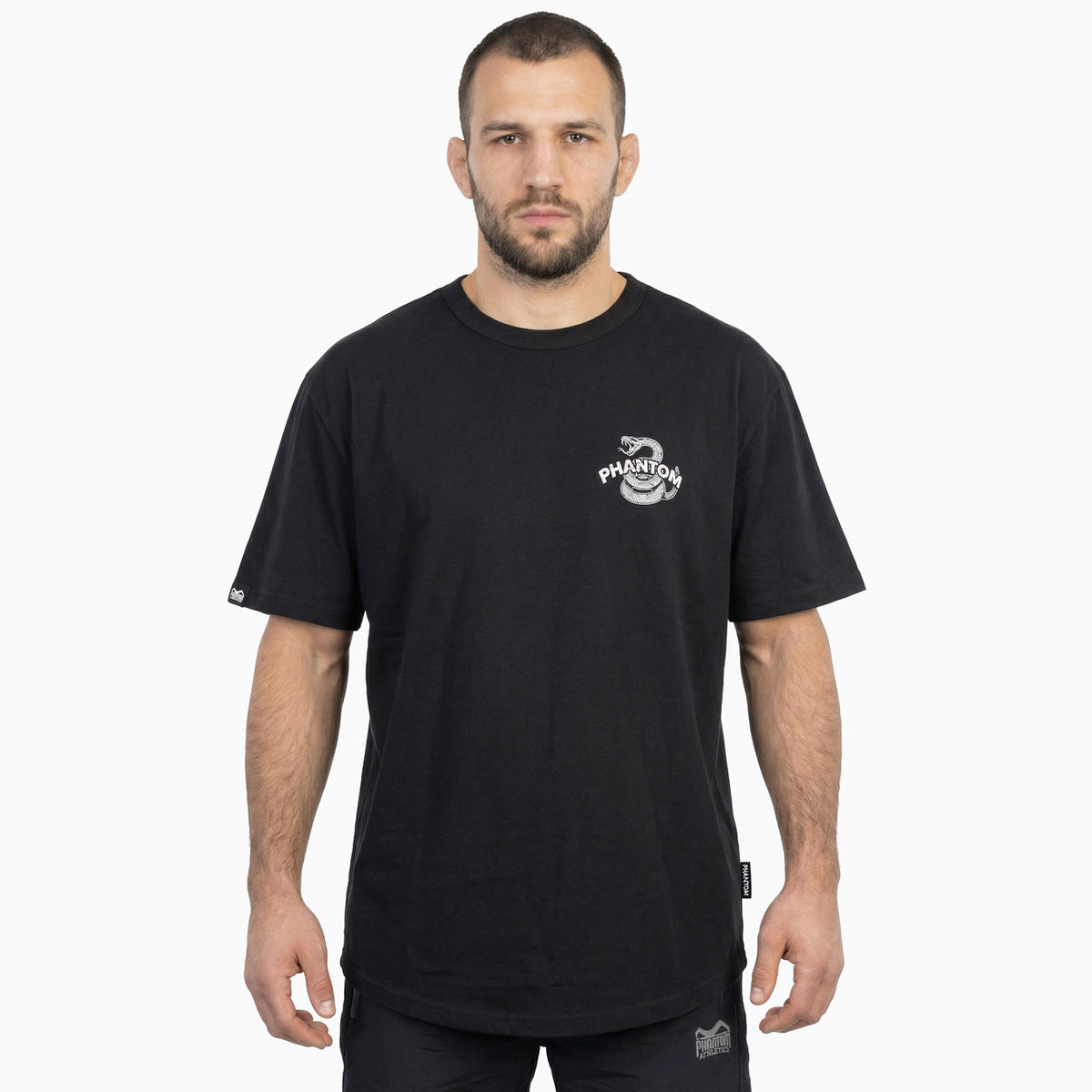 T-Shirt DON'T TREAD ON ME - Schwarz/Weiß