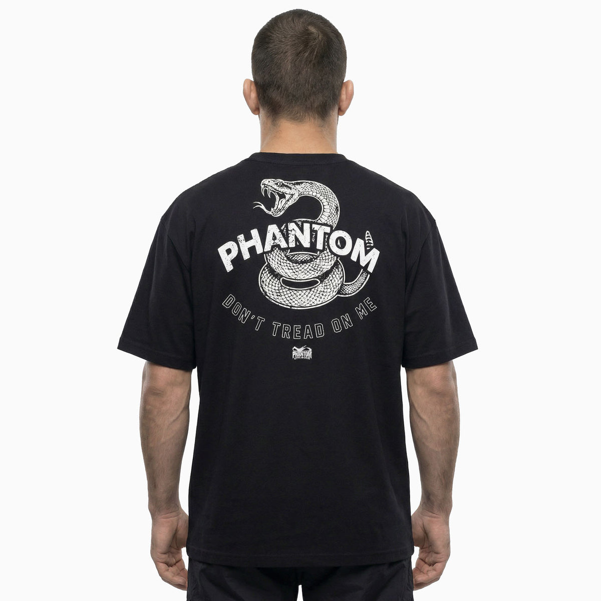 T-Shirt DON'T TREAD ON ME - Schwarz/Weiß