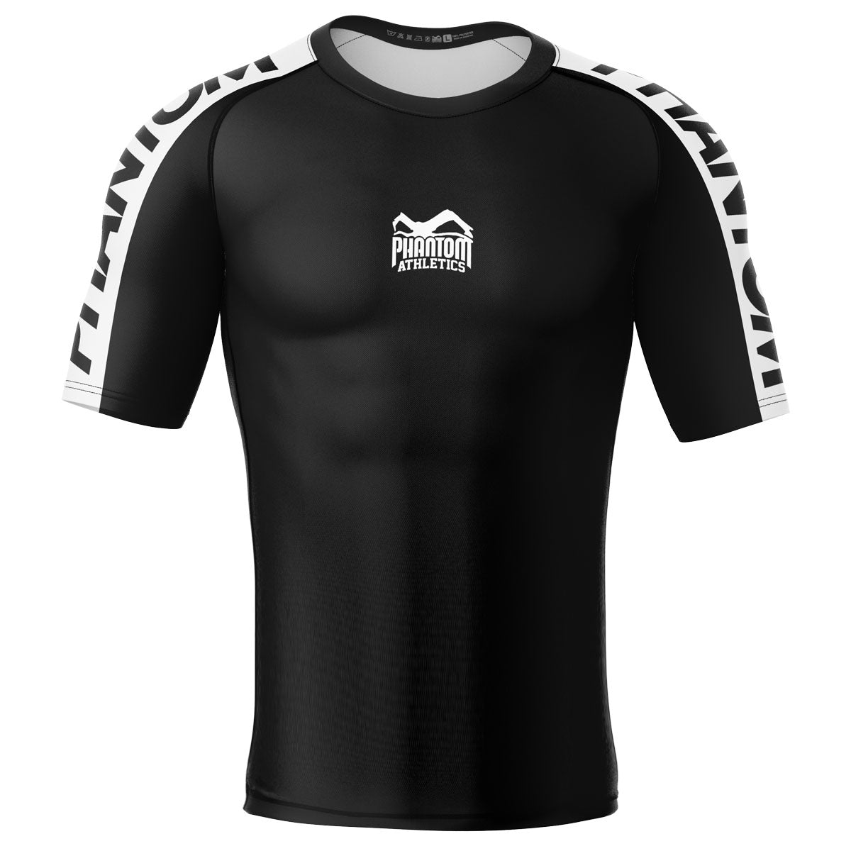 Rashguard EVO Apex - Kurzarm - Schwarz/Grau