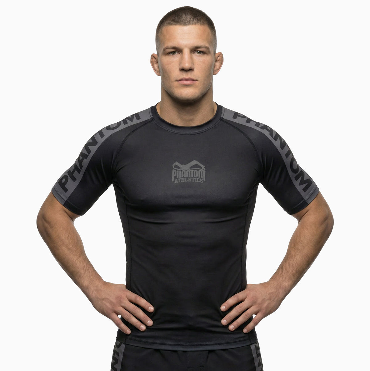 Rashguard EVO Apex - Kurzarm - Schwarz/Grau