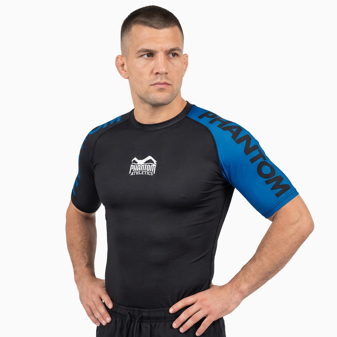 Scramble Hommes Baka Manche Courte Rash Guard Bleu Scramble Hommes Baka Manche Courte Rash Guard Bleu