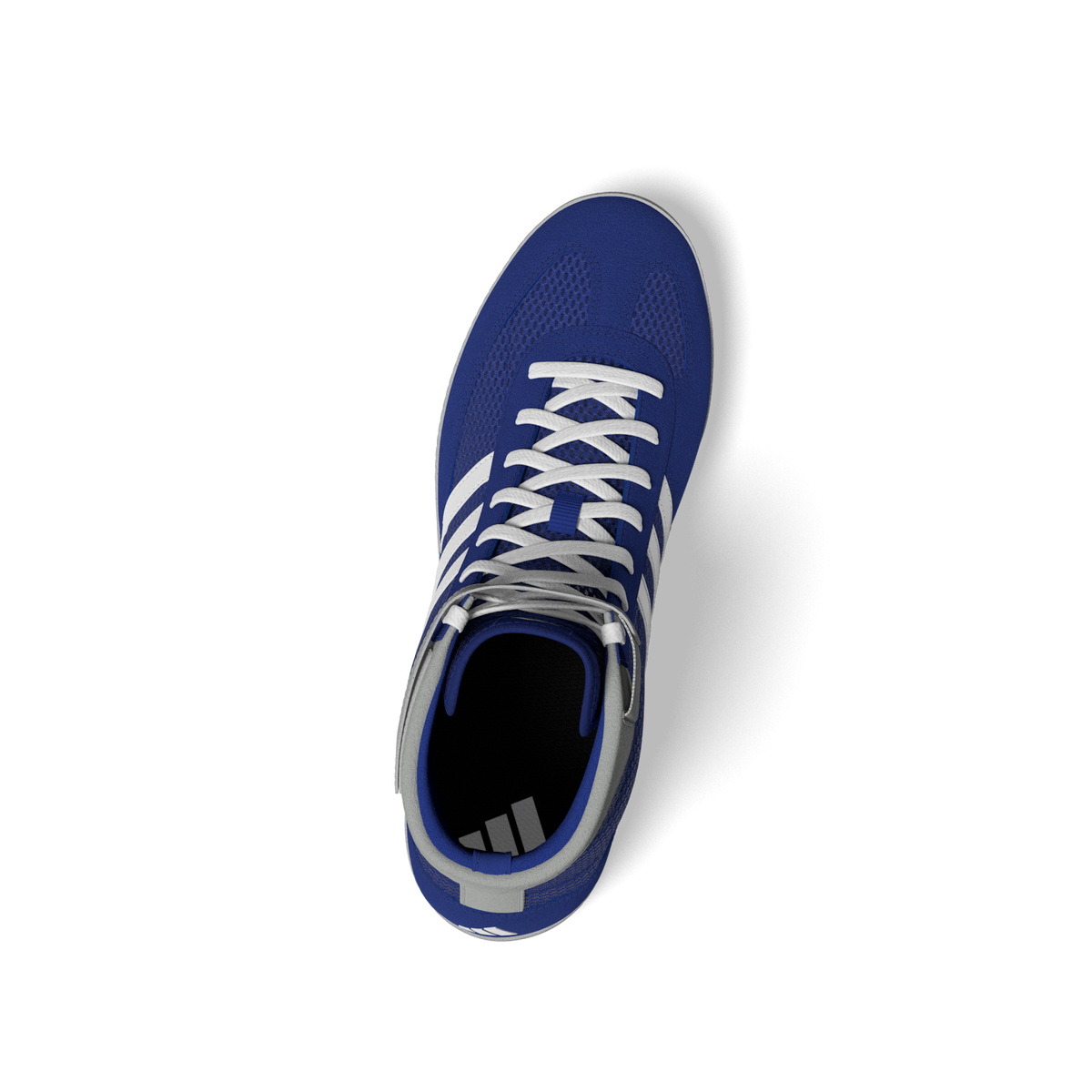 Blau-weiße Adidas Wrestling-Schuhe Combat Speed 4 bieten höchste Qualität und Funktionalität für ambitioniertes Kampfsporttraining.