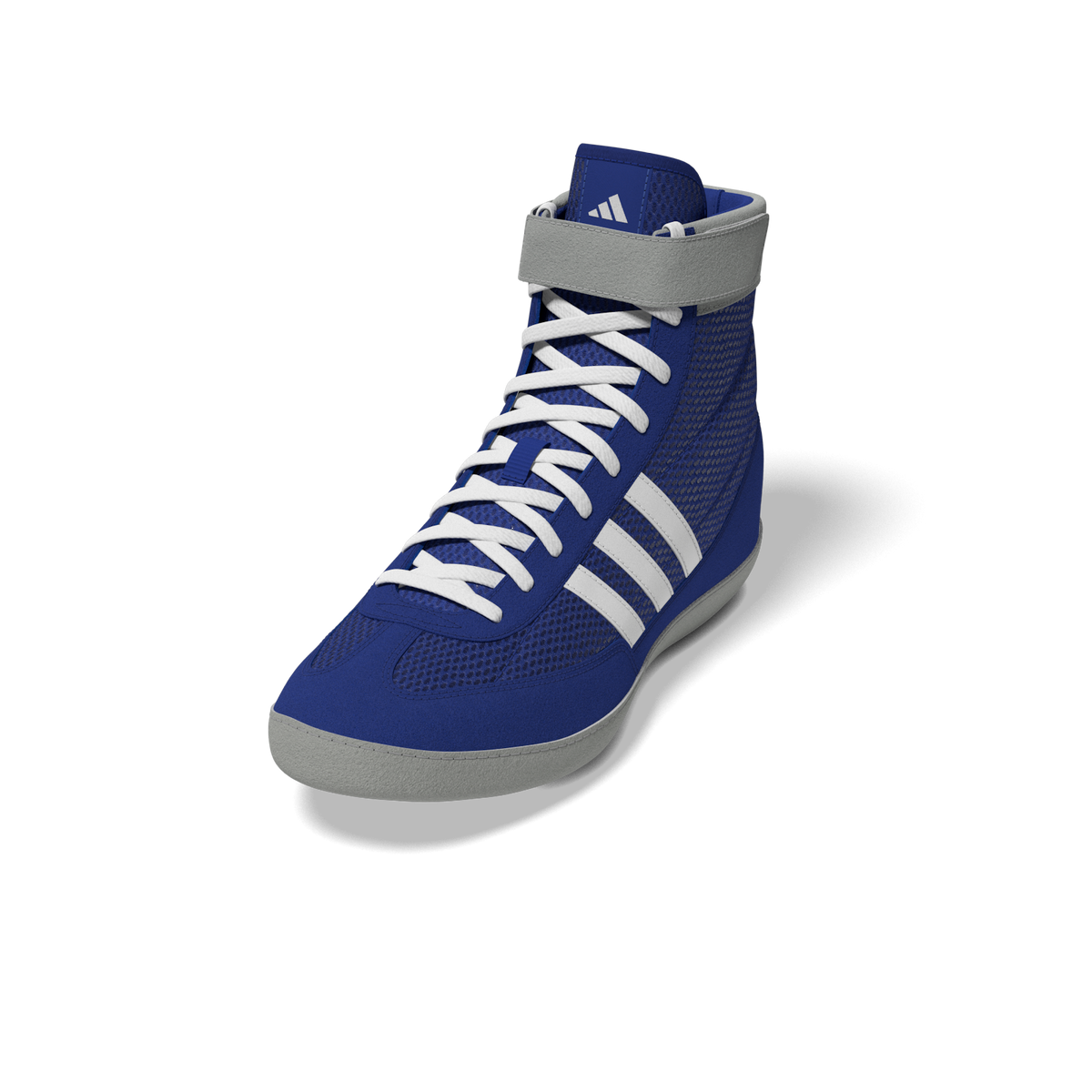 Moderne Kampfsportschuhe von Adidas, die durch Komfort und Stabilität überzeugen – perfekt für Wrestling, MMA und Grappling.