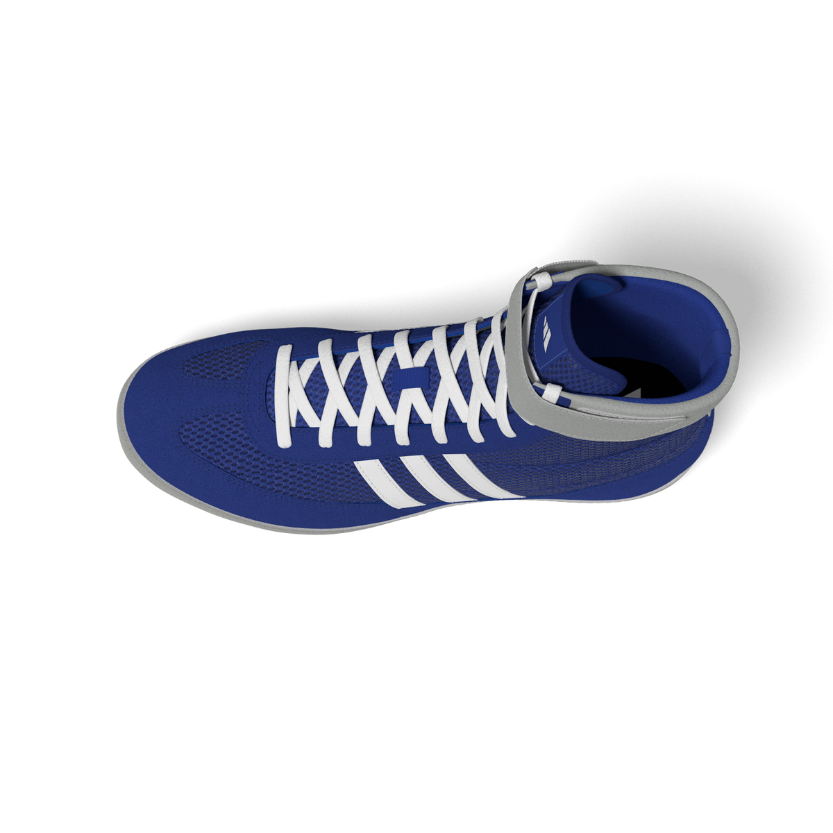 Sportliche Wrestling-Schuhe Adidas Combat Speed 4 in Blau mit innovativem Design und optimaler Unterstützung bei Kampfsportarten.