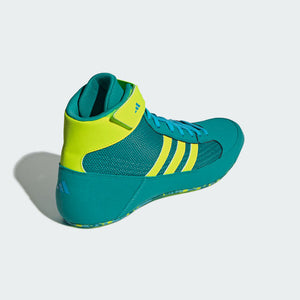 Leichte adidas Havoc Schuhe in Grün – optimal für dynamische Technikübungen, Takedowns und Stand-Up-Kampfsport.
