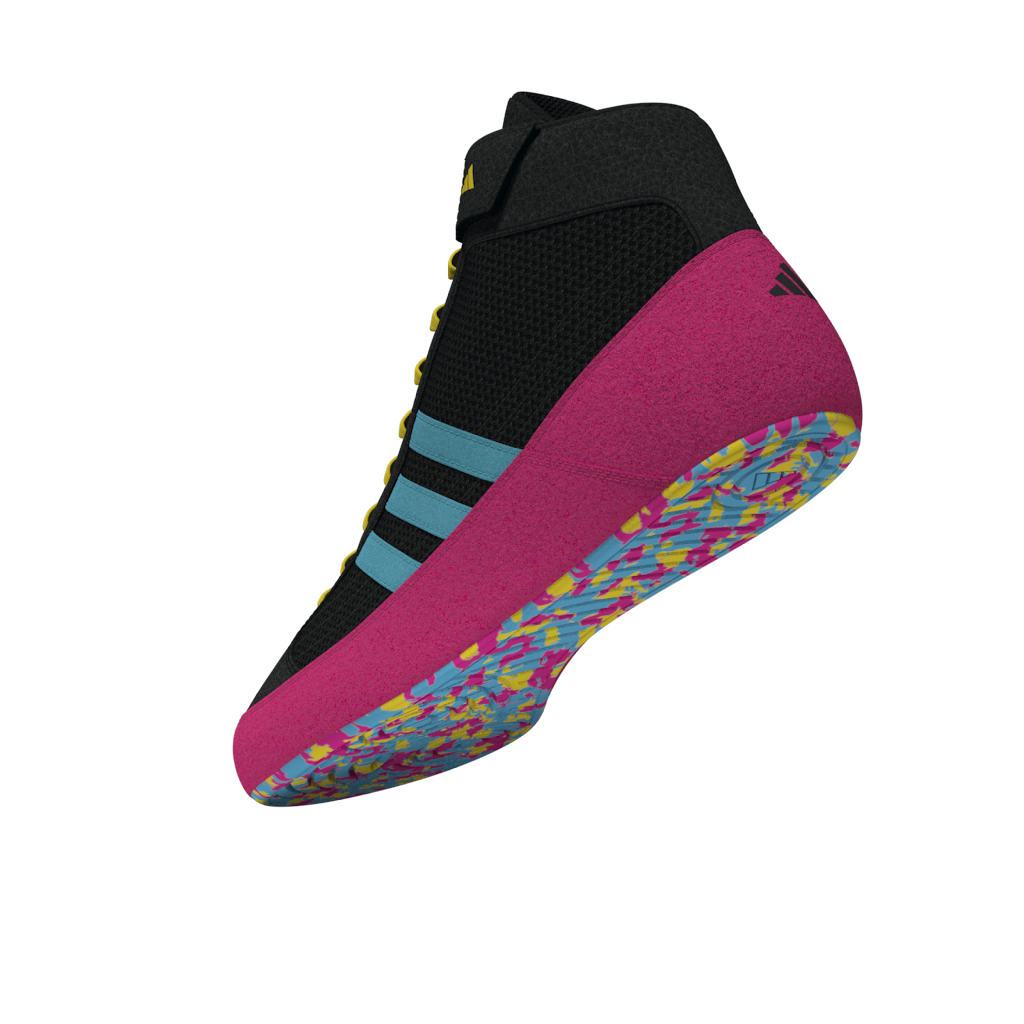 Wrestling-Schuhe adidas Havoc in Schwarz/Pink – ideal für Ringer, Grappler und MMA-Athleten, die Wert auf Komfort und Halt legen.