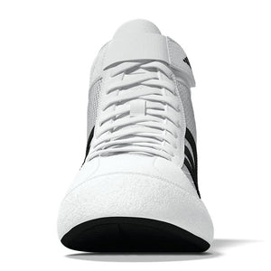 Kampfsportschuhe adidas Havoc in Weiß/Schwarz – mit flexibler Sohle und atmungsaktivem Material für das tägliche Training.