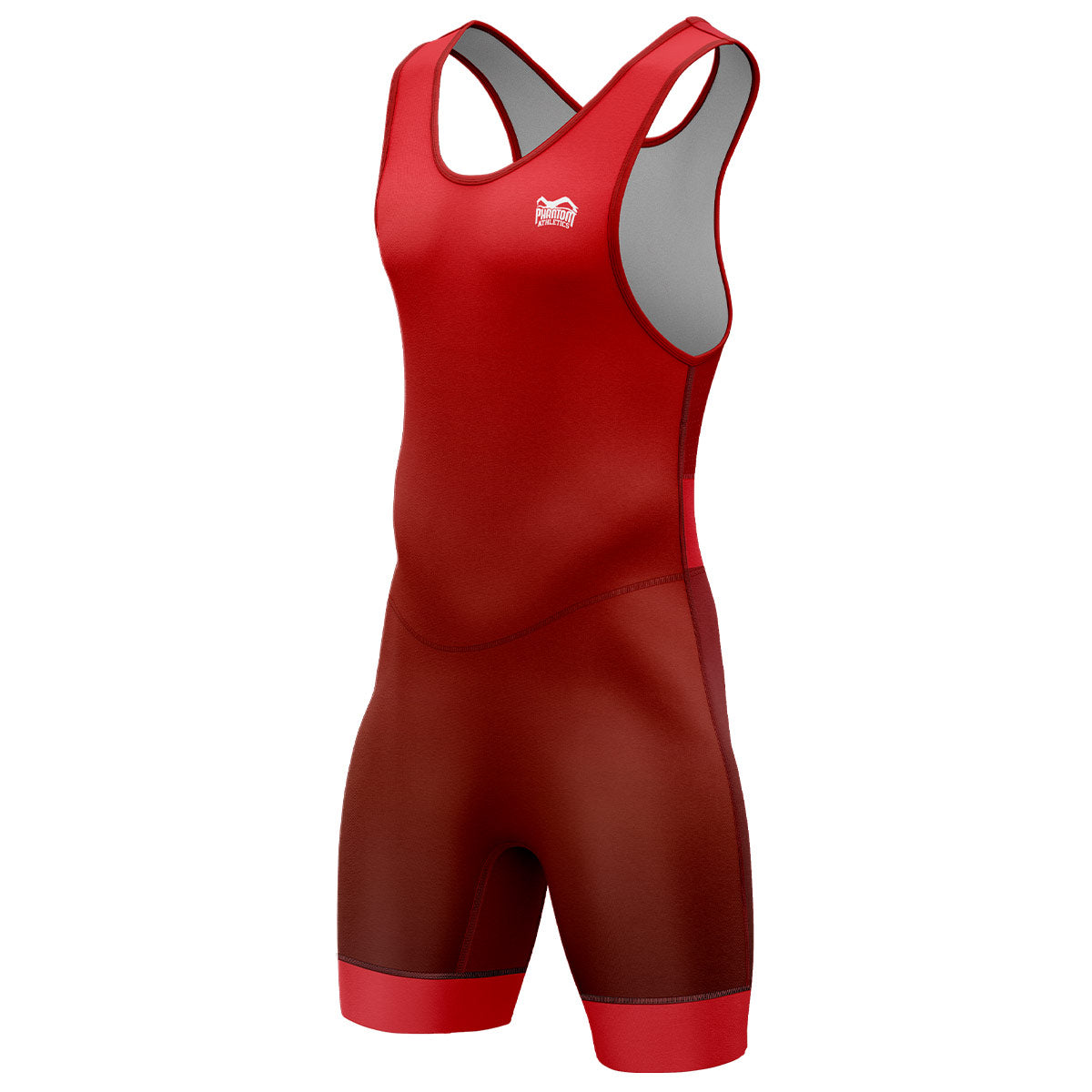 Phantom wrestlingový dres Apex v červené barvě, ideální pro trénink i závody. Vyrobeno podle oficiálních směrnic UWW.