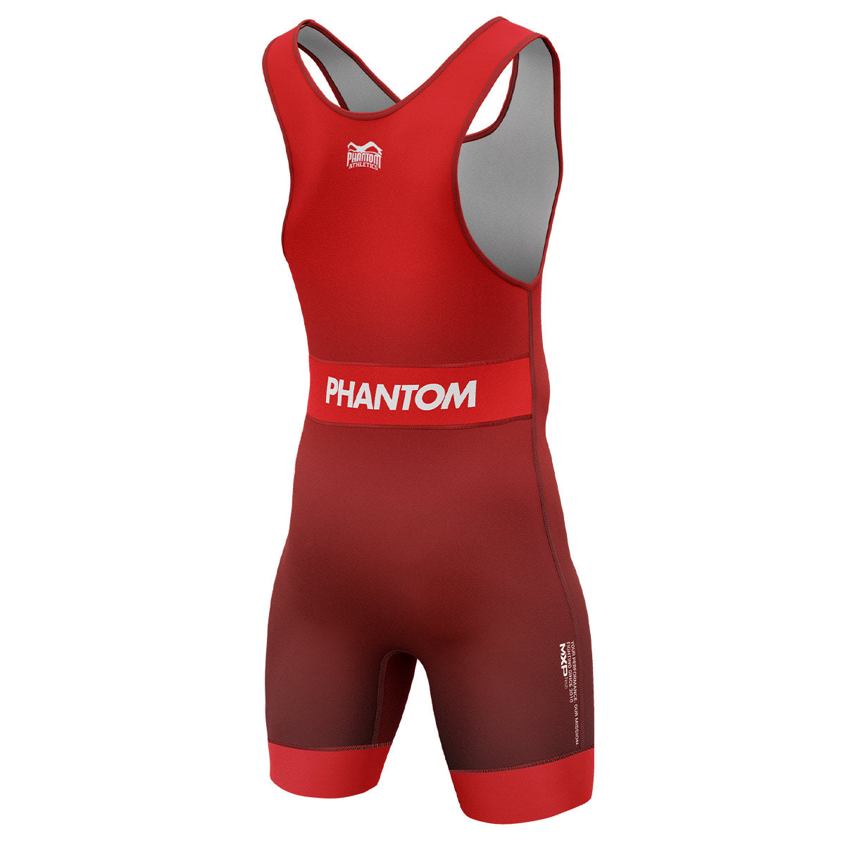Phantom Ringertrikot Apex in der Farbe Rot. Ideal für Training und Wettkampf. Gefertigt nach offiziellen UWW Richtlinien.