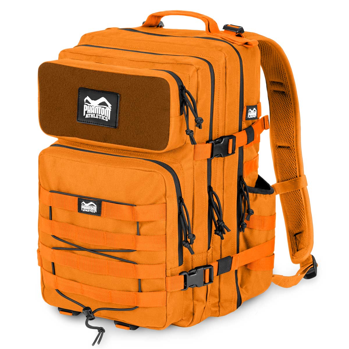 Leichter und strapazierfähiger Phantom Athletics Rucksack in kräftigem Orange, ideal für Kampfsportarten wie MMA, Boxen oder Muay Thai. Bietet ausreichend Platz für Handschuhe, Schützer und weitere Ausrüstung, perfekt für dein Training oder den Wettkampftag.