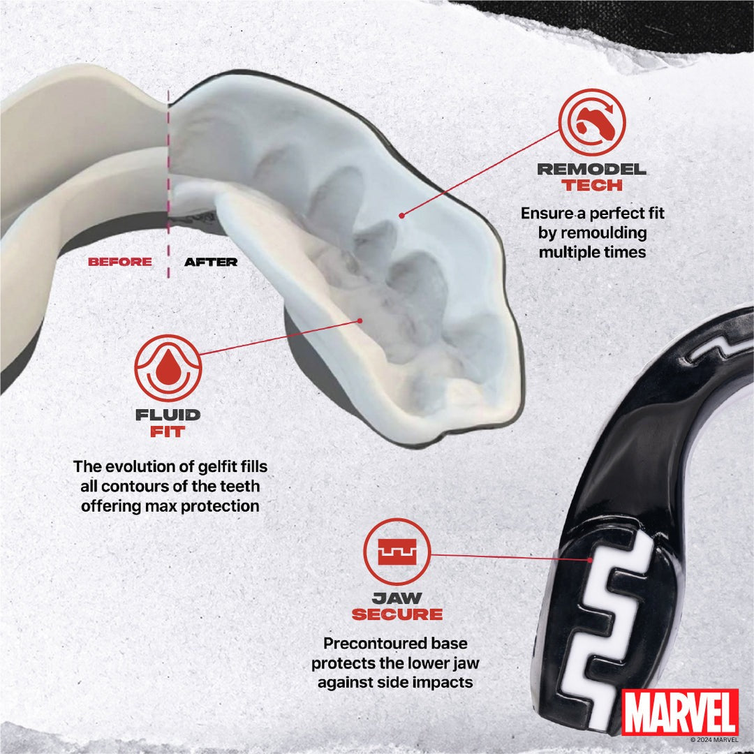 SAFEJAWZ Zahnschutz Marvel VENOM | Für Kampfsport