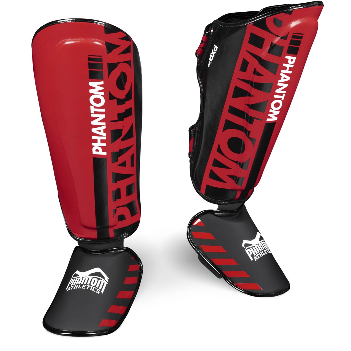 Phantom martial arts shin guards for kickboxing, MMA and Muay Thai. Ultimate protection in training and competition.