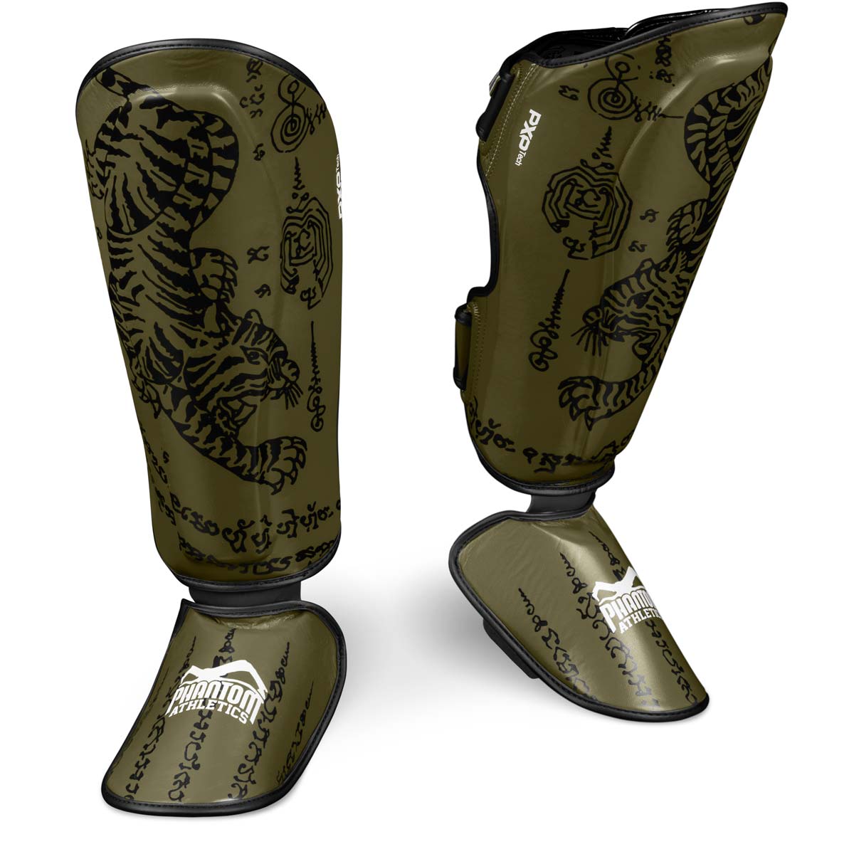 Robuste Schienbeinschoner im Army-Design von Phantom Athletics – perfekt für Muay Thai, Kickboxen und MMA. Bieten optimalen Schutz, festen Halt und volle Bewegungsfreiheit beim Kampfsport-Training.