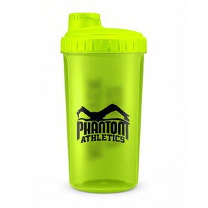 Der neongelbe Phantom Athletics Shaker „Earned. Not Given.“ kombiniert auffälliges Design mit 700 ml Fassungsvermögen für Proteinshakes, Pre-Workout und Sportgetränke. Der auslaufsichere Sportshaker eignet sich ideal für MMA, Boxen, Kickboxen, Muay Thai, BJJ und Fitness.