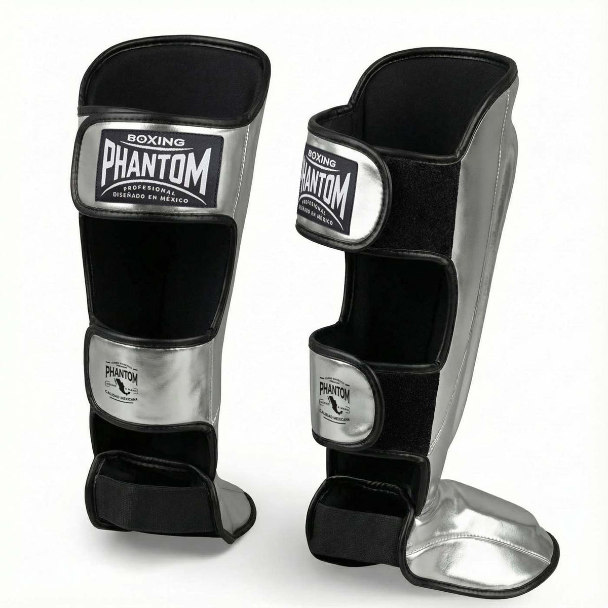 Robuste Kampfsport Schienbeinschützer von Phantom Athletics im markanten Mexico-Design für harte Trainingseinheiten im Gym. Die ergonomische Passform und stabilen Klettverschlüsse sorgen für sicheren Halt und Komfort beim Kickboxen, MMA oder Muay Thai Sparring.