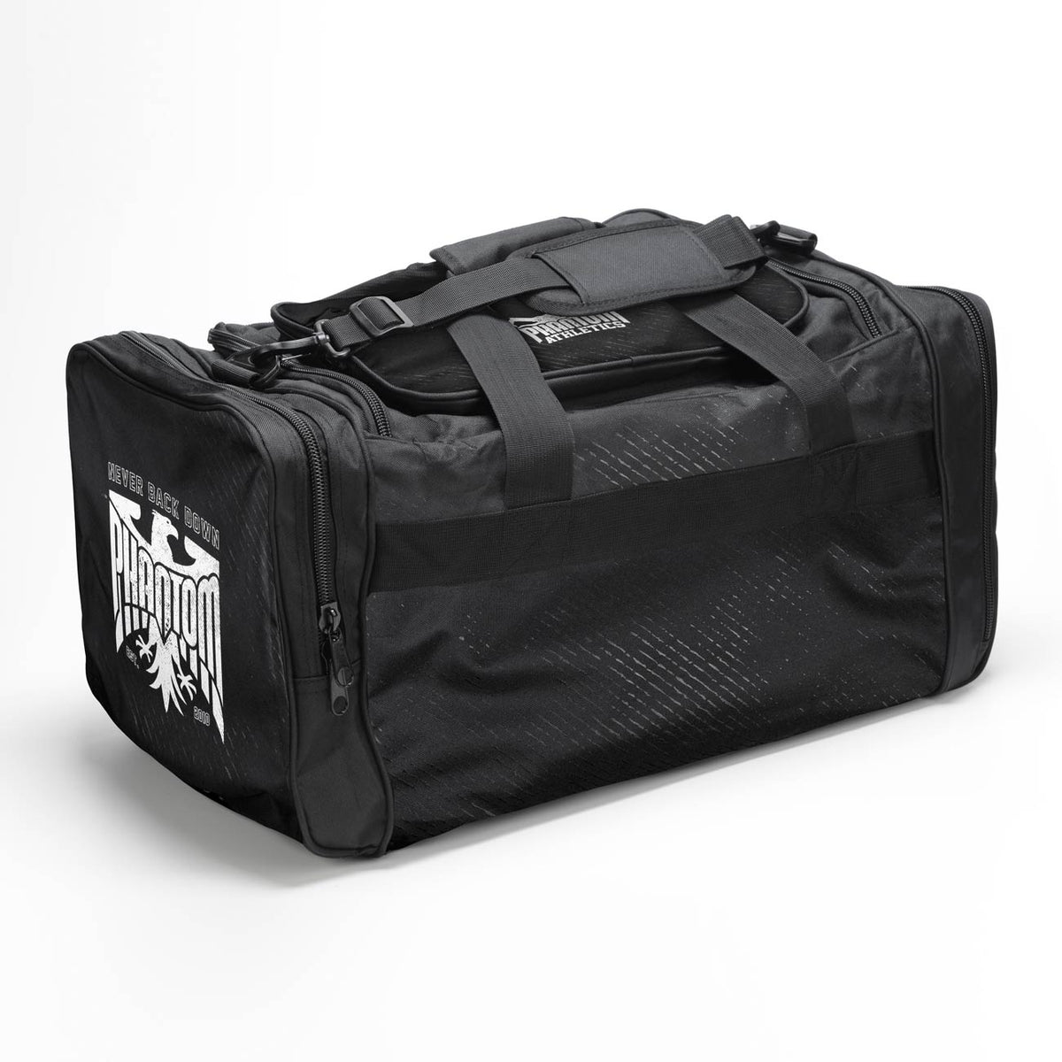 Hochwertige Phantom Athletics Gymbag Team Germany – robustes Nylon‑Material, gepolsterter Schultergurt und stilvolles Germany‑Motiv für aktives Sparring und Training.